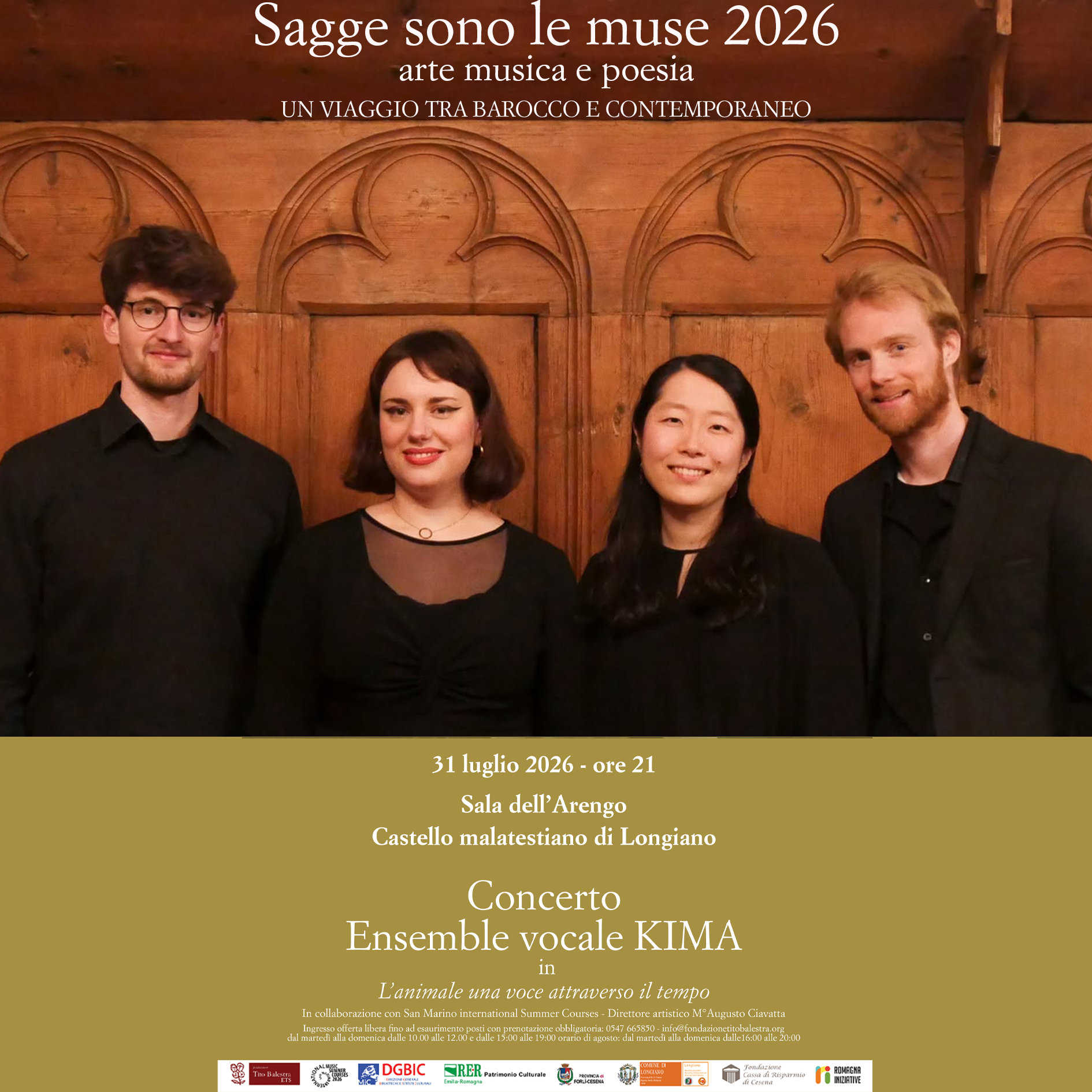 Fondazione Tito Balestra ETS picture of the event: Ensemble Vocale KIMA